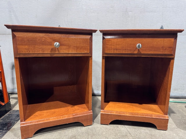 Matching Wood Nightstands set of 2