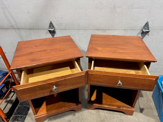 Matching Wood Nightstands set of 2
