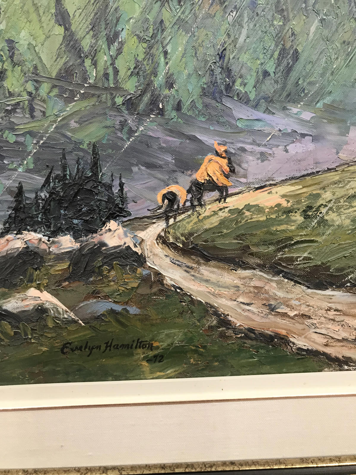 Evelyn Hamilton "Prospecting" Oil on Canvas Painting