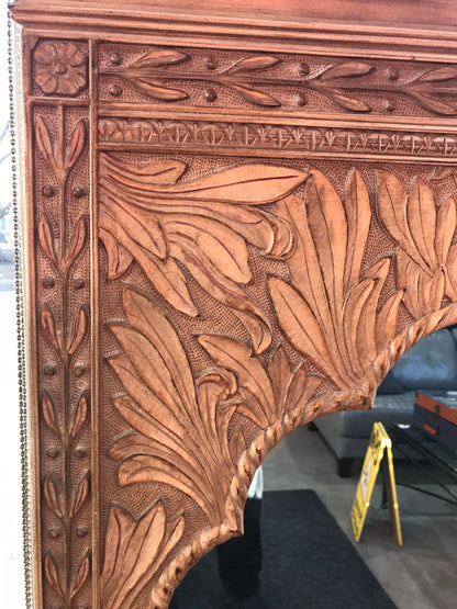 Carved Wood Mirror - (40”W x 58”H x 3”D)
