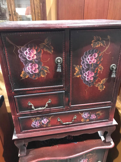Jewelry Box Hand Painted Night Stands - Pair