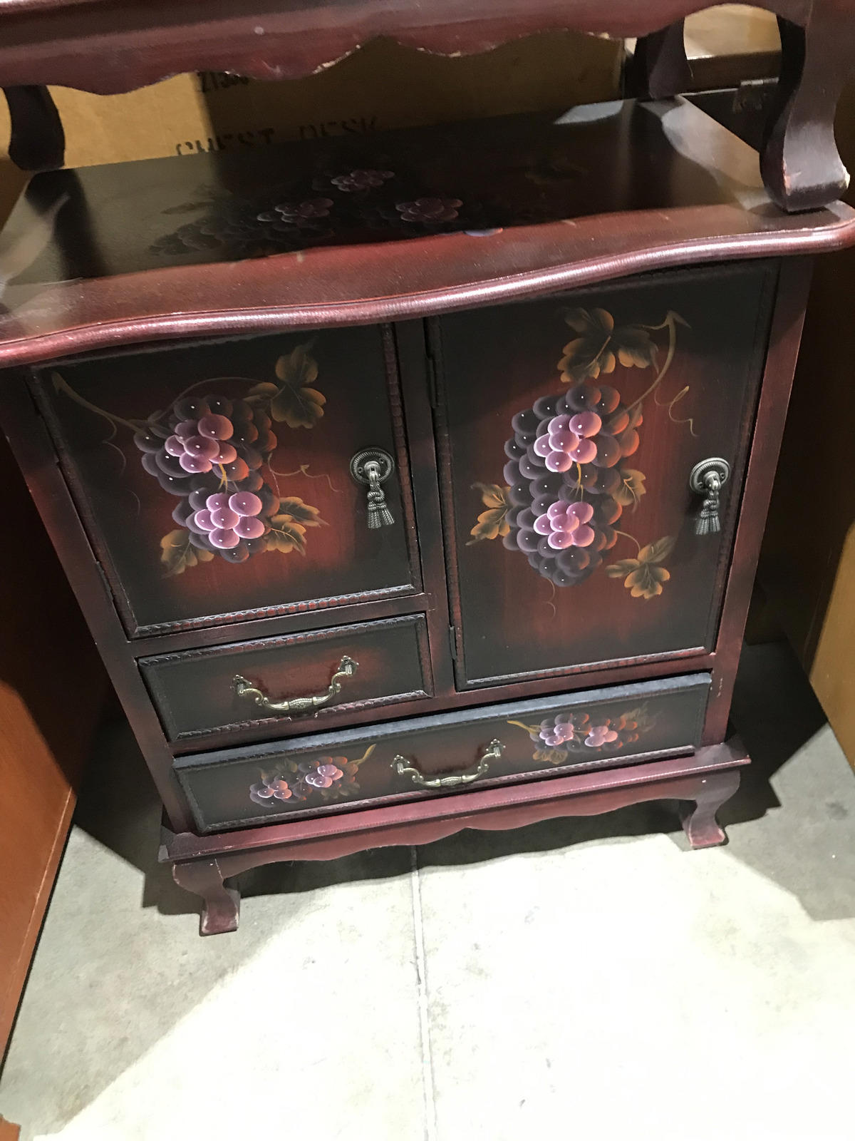 Jewelry Box Hand Painted Night Stands - Pair