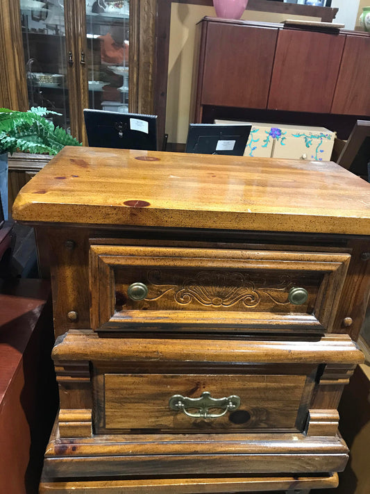 Vintage Wooden Nightstand
