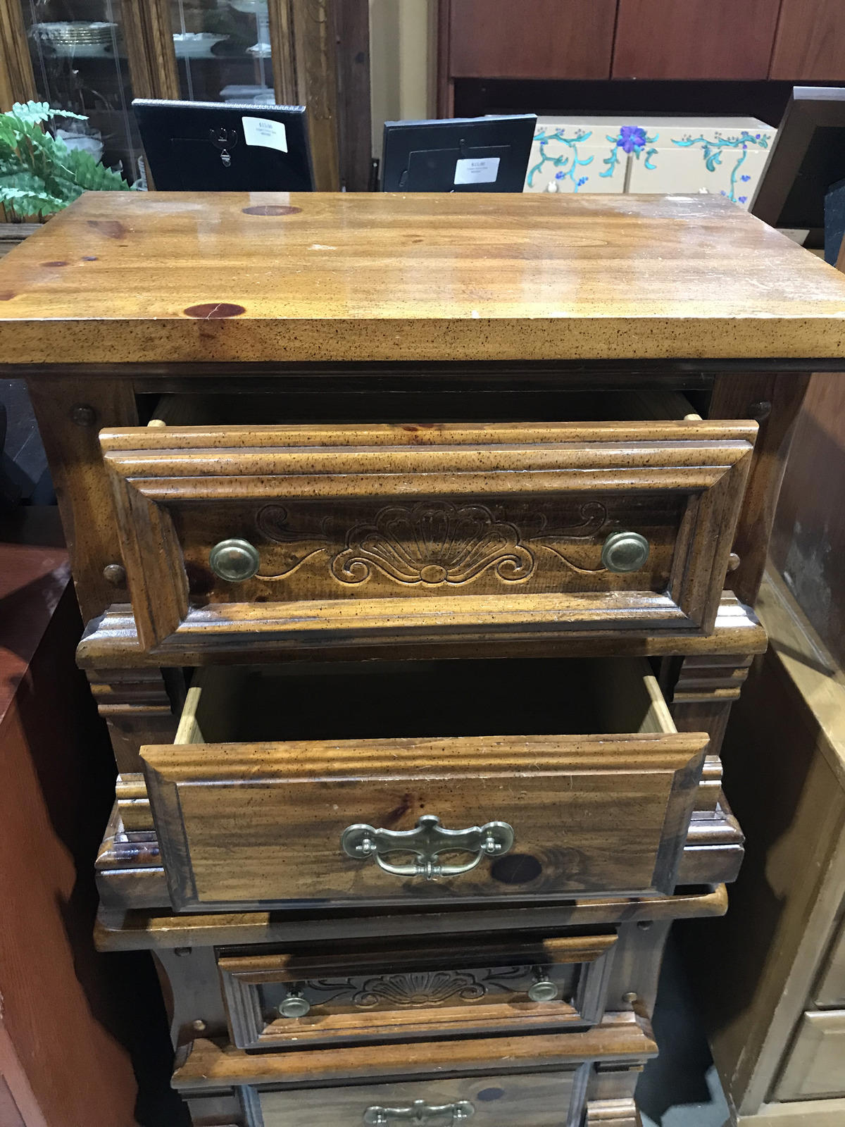 Vintage Wooden Nightstand