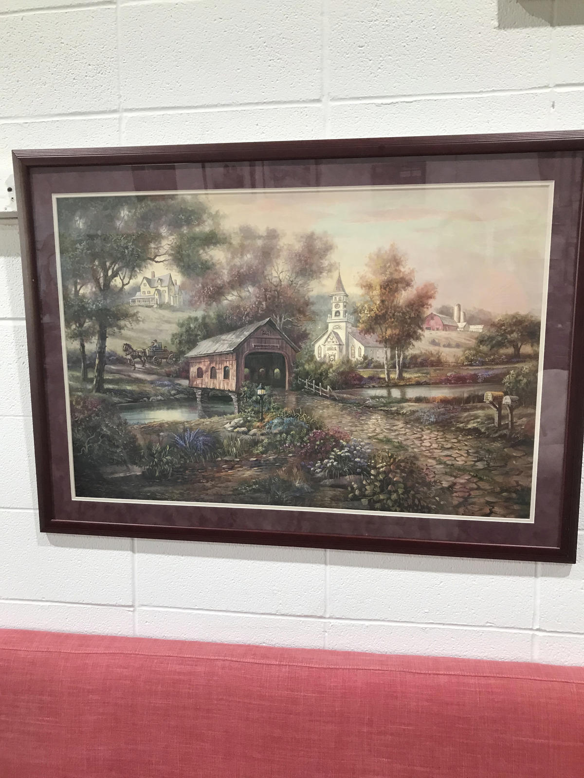 Razzberry Creek Crossing Framed Print by Carl Valente