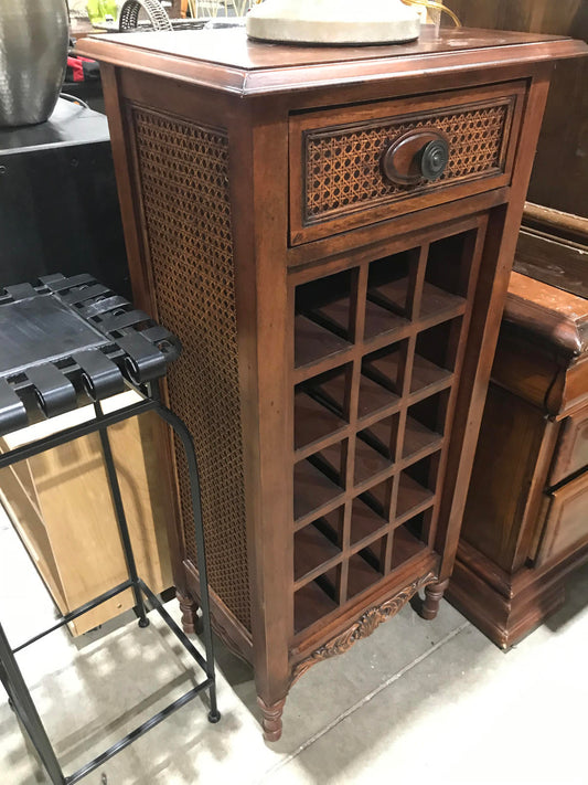 Tall Wooden Cabinet with Removeable Wine Rack