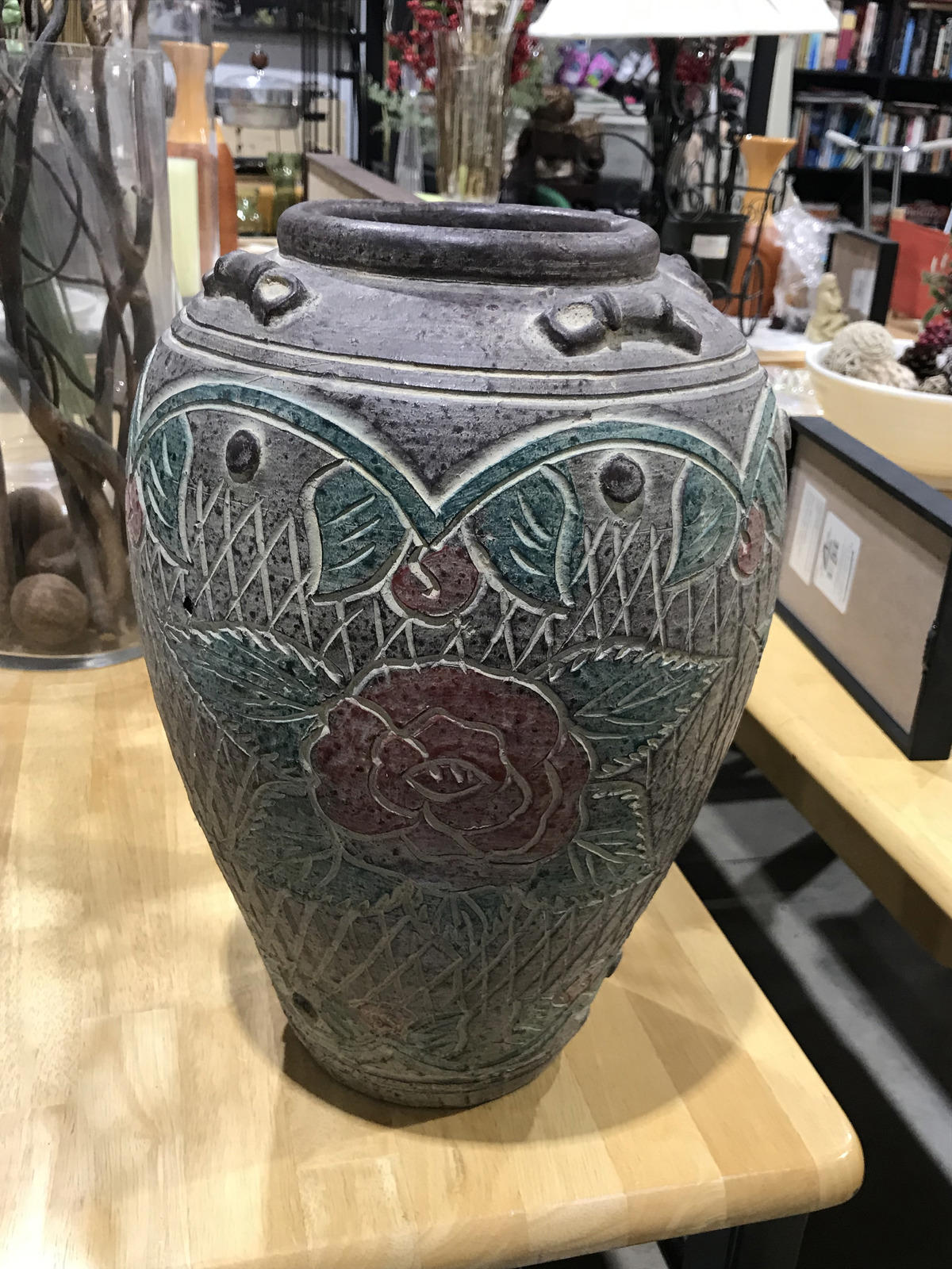 Painted Pottery Vase