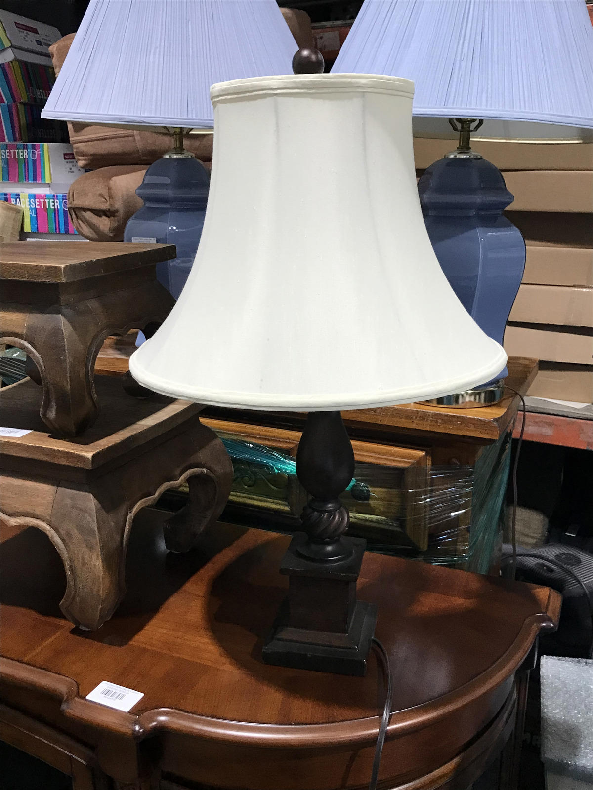 Intricate Carved Table Lamp