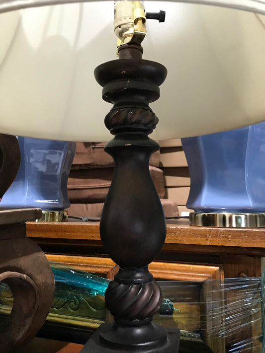 Intricate Carved Table Lamp