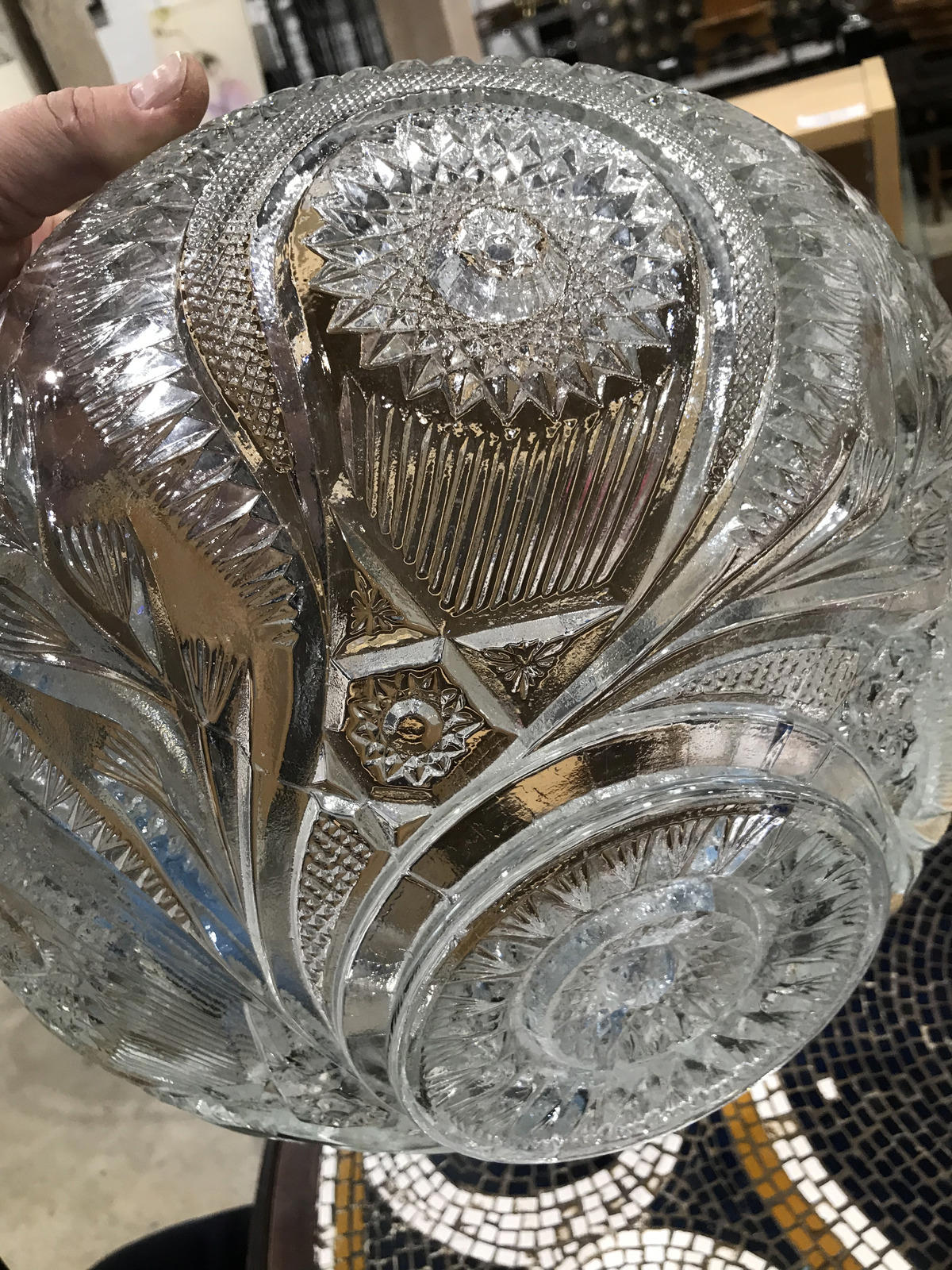 Extra Large Crystal Bowl