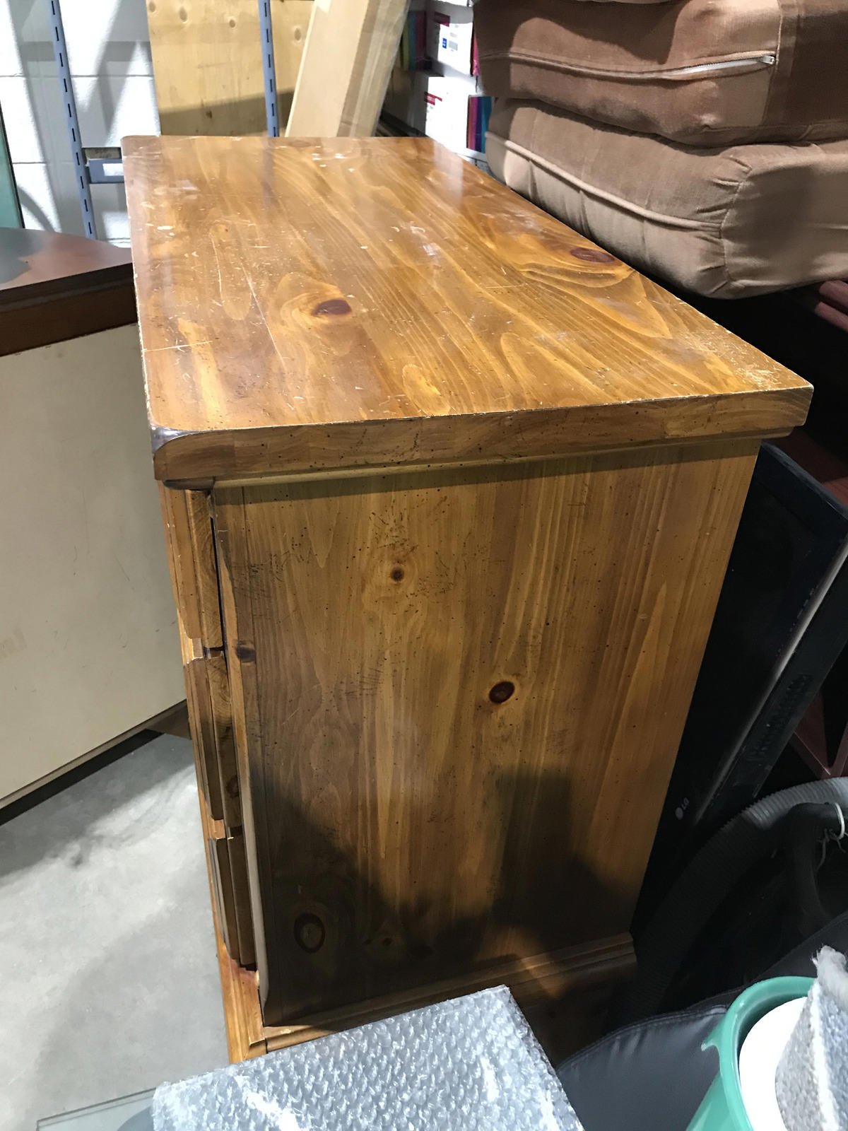 5 Drawer Tall Solid Wood Dresser