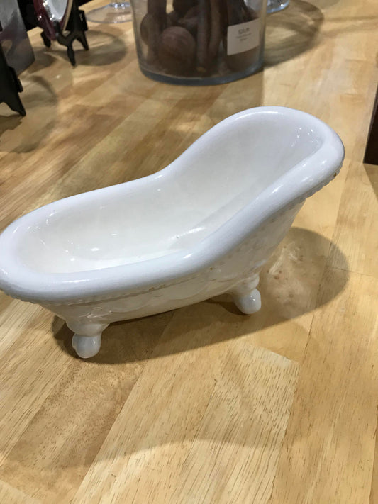 8" White Ceramic Bathtub