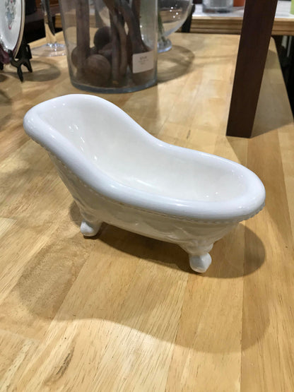 8" White Ceramic Bathtub