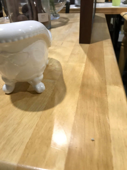 8" White Ceramic Bathtub