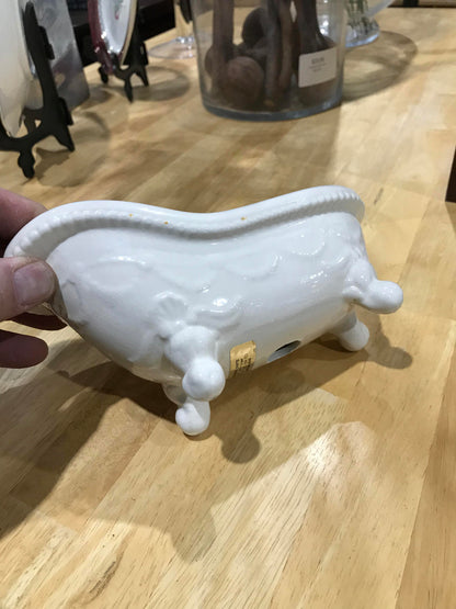 8" White Ceramic Bathtub