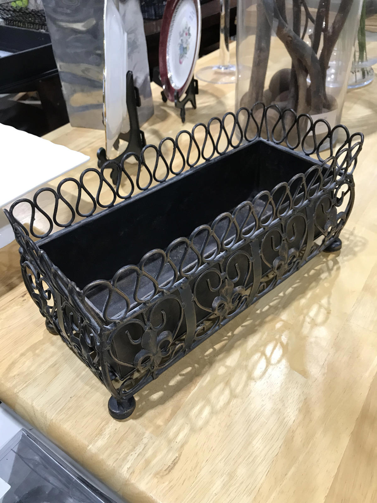 Metal Ornate Planter