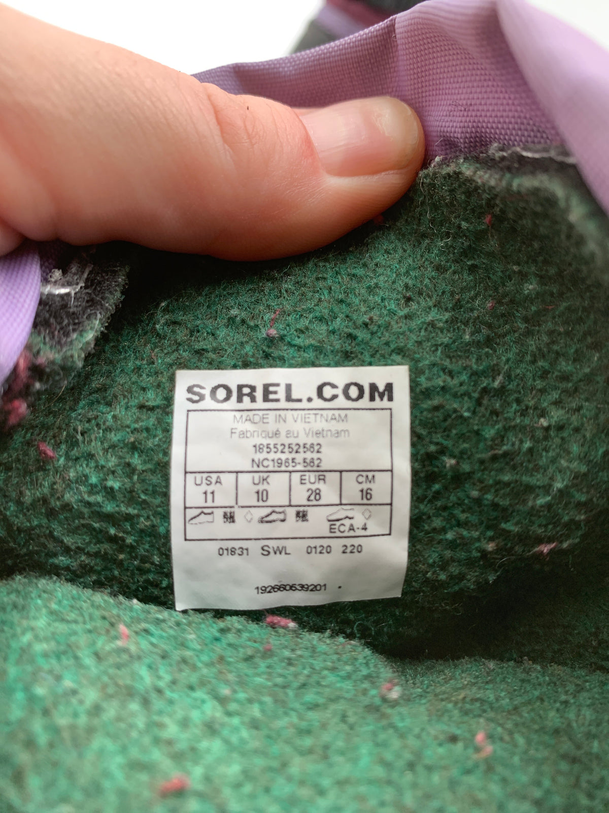 Sorel Kids’ Purple Winter Snow Boots, US 11 / EU 28 Waterproof