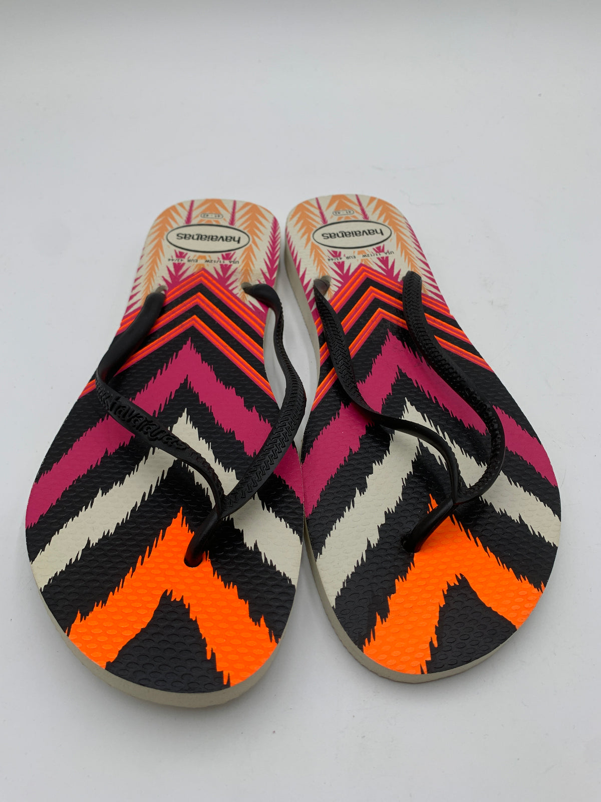 Havaianas Women's Colorful Abstract Print Flip Flops Thong Sandals EU 43/44