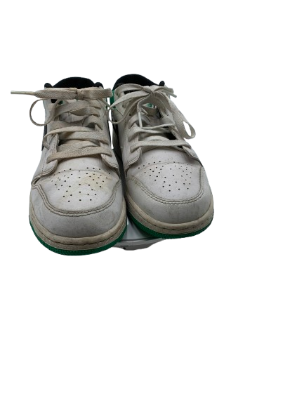 Nike Air Jordan 1 Low Lucky Green White Black Sneakers Youth US 6Y EU 38.5