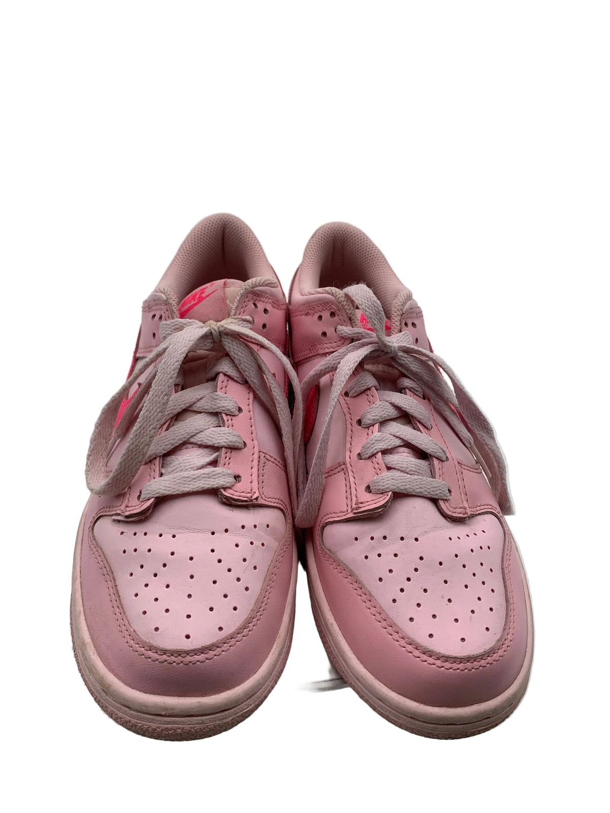 NIKE Dunk Low Triple Pink / Prism Pink Lace-Up Sneakers