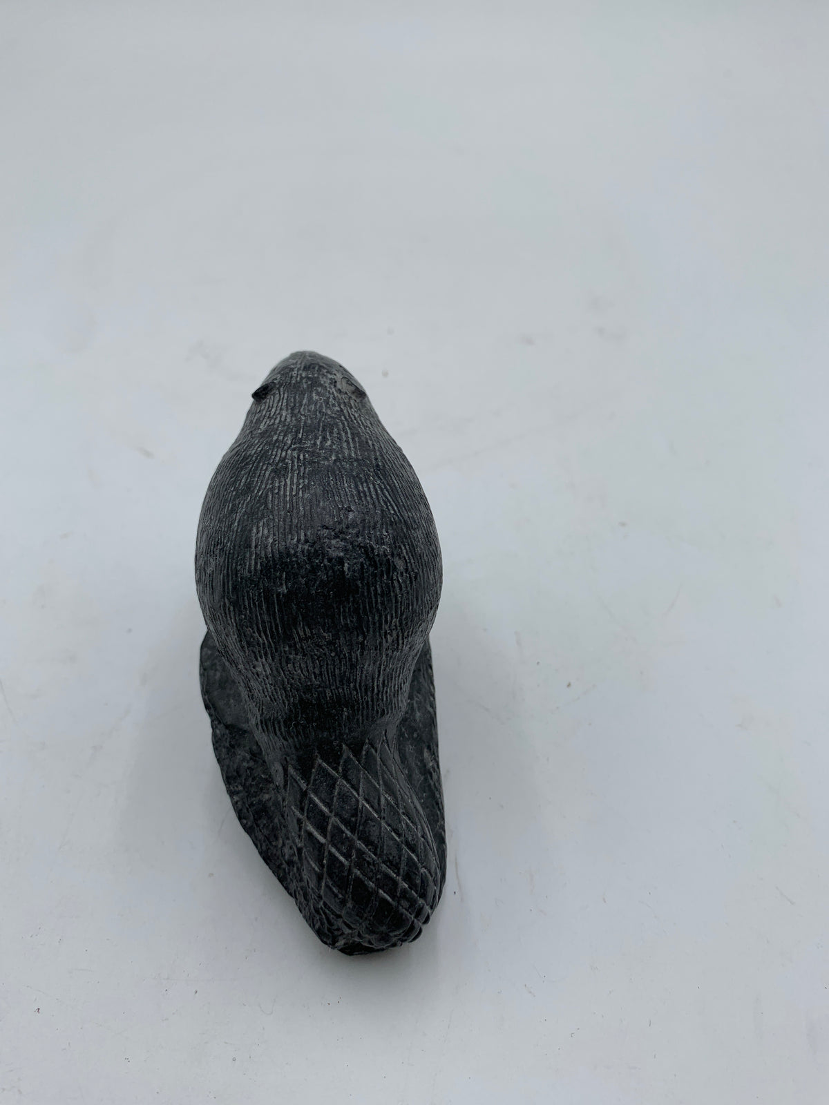 Soapstone Beaver Canada Inuit Wolf Sculpture Figurine A Wolf Original Collectible