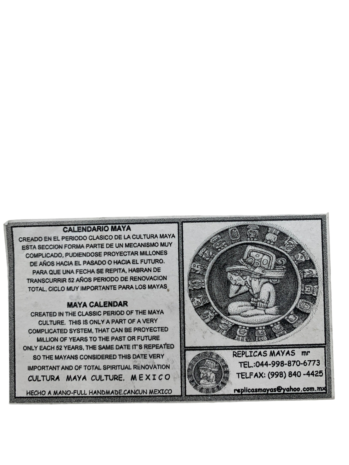 Mayan Calendar Wall Plaque – Aztec Sun Stone Sculpture Collectible