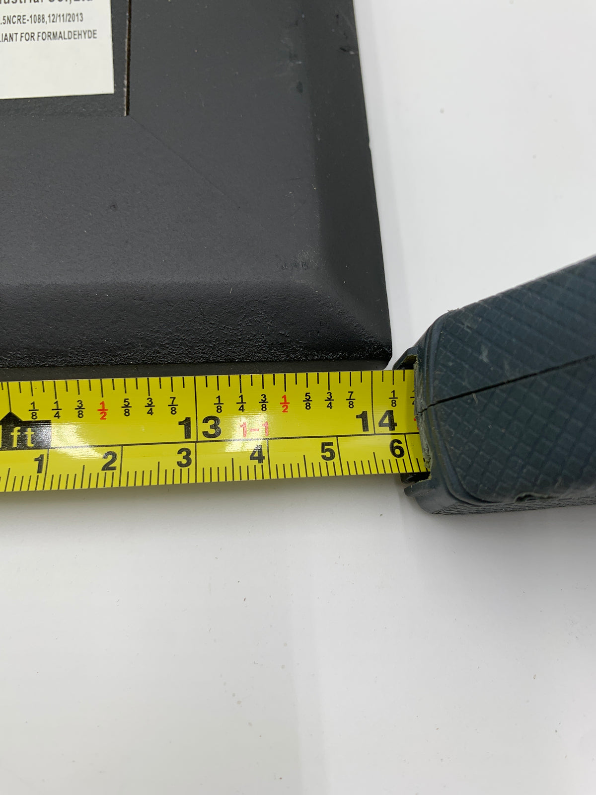 Black Picture Frame with White Mat, Approx. 14 × 17 Inches