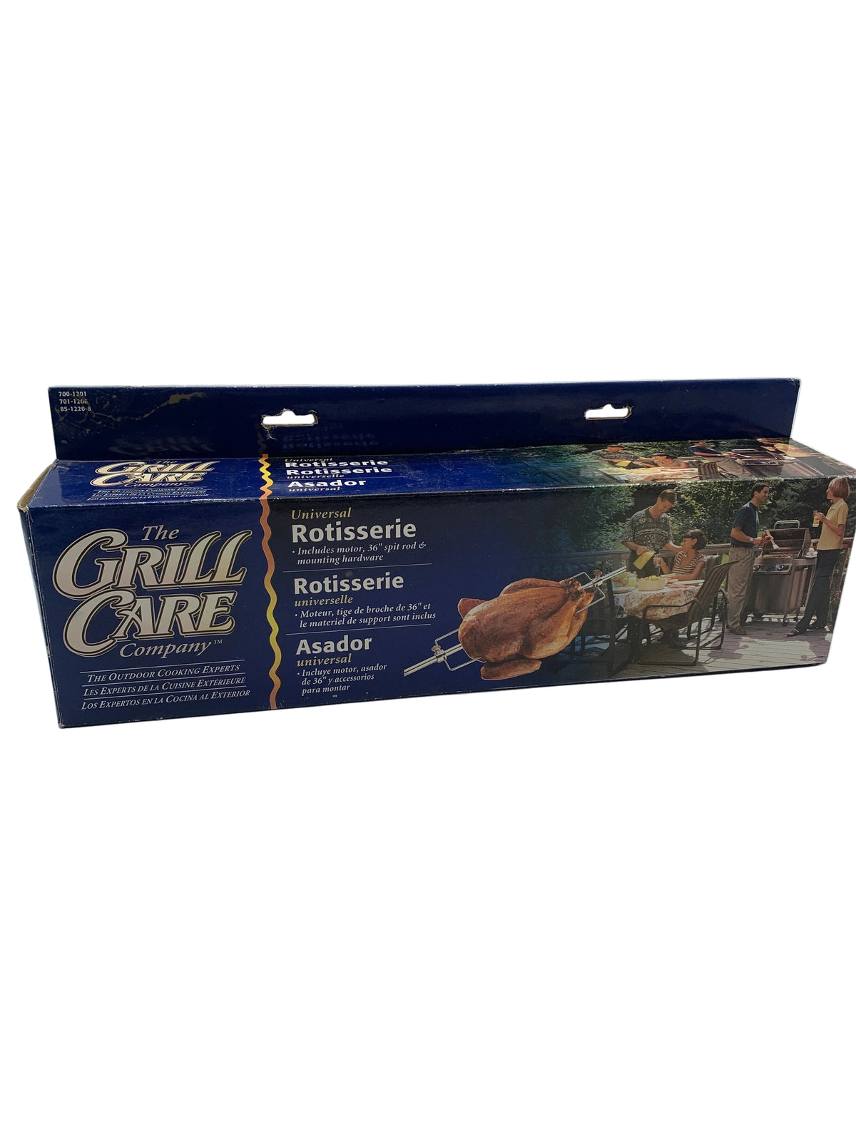 The Grill Care Company Universal BBQ Rotisserie Kit, 36-Inch Spit Rod