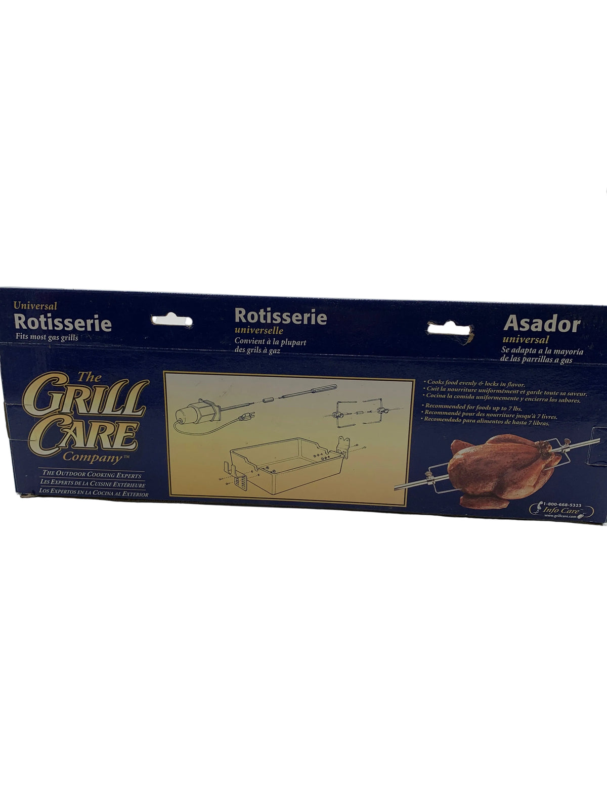 The Grill Care Company Universal BBQ Rotisserie Kit, 36-Inch Spit Rod