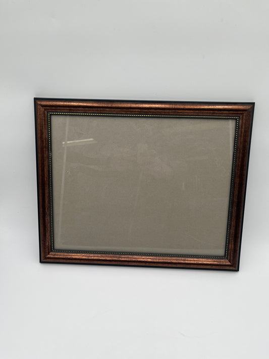 Vintage Bronze Decorative Picture Frame Beaded Edge
