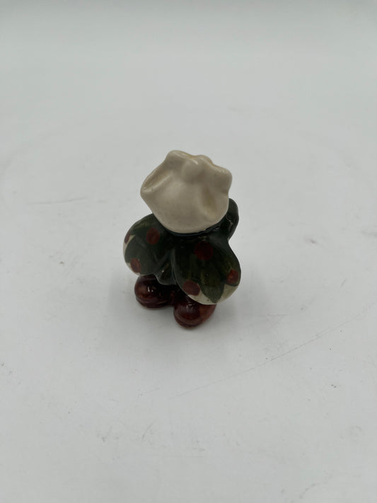 Vintage Mid-Century Ceramic Gnome / Elf Figurine Hand Painted - Made in Japan