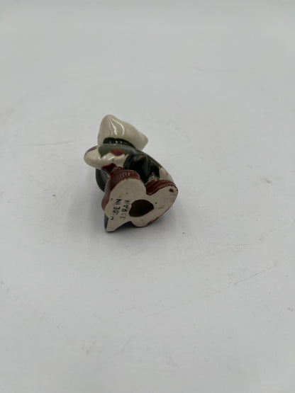 Vintage Mid-Century Ceramic Gnome / Elf Figurine Hand Painted - Made in Japan