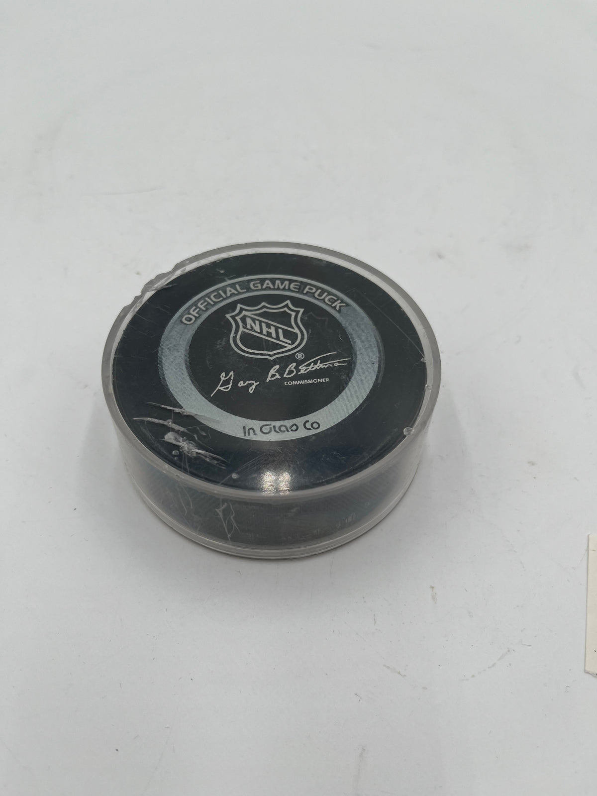 Calgary Flames NHL Team Logo Hockey Puck – Autographed / Signed
