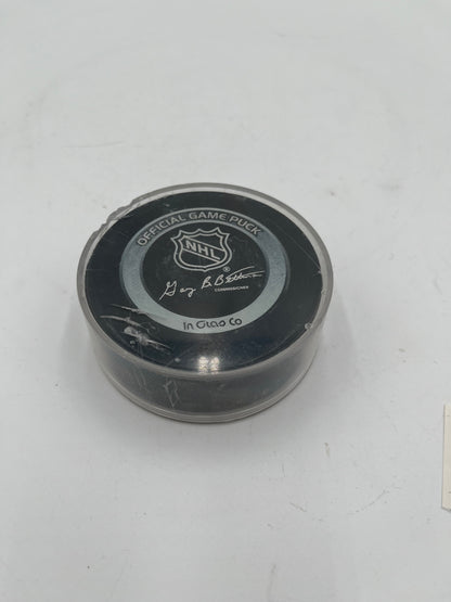 Calgary Flames NHL Team Logo Hockey Puck – Autographed / Signed