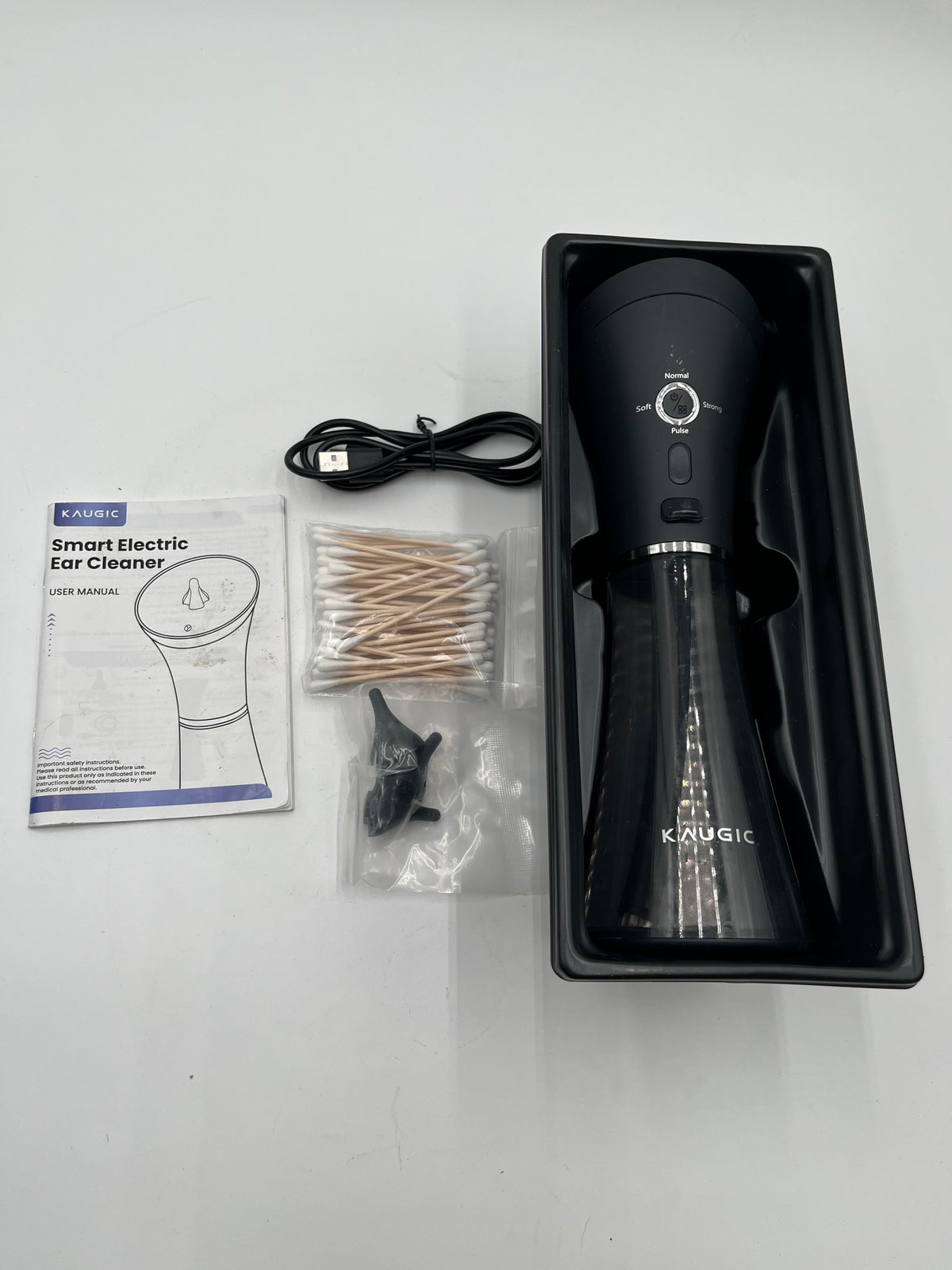 Kaugic Smart Electric Ear Cleaner Irrigation System Water Resilient Boxed