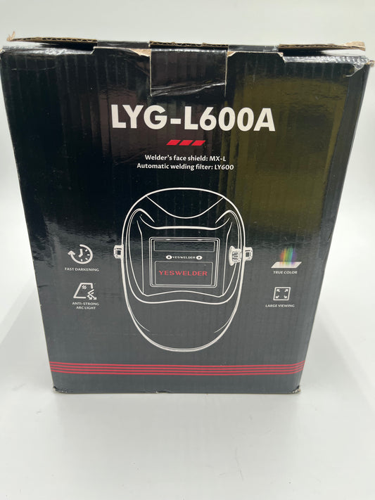YesWelder Auto Darkening Welding Helmet LYG-L600A True Color 1/1/1/1