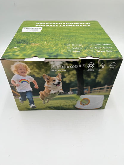 Upgraded Automatic Dog Ball Launcher-S Interactive Pet Toy 6 ETPU Balls USB