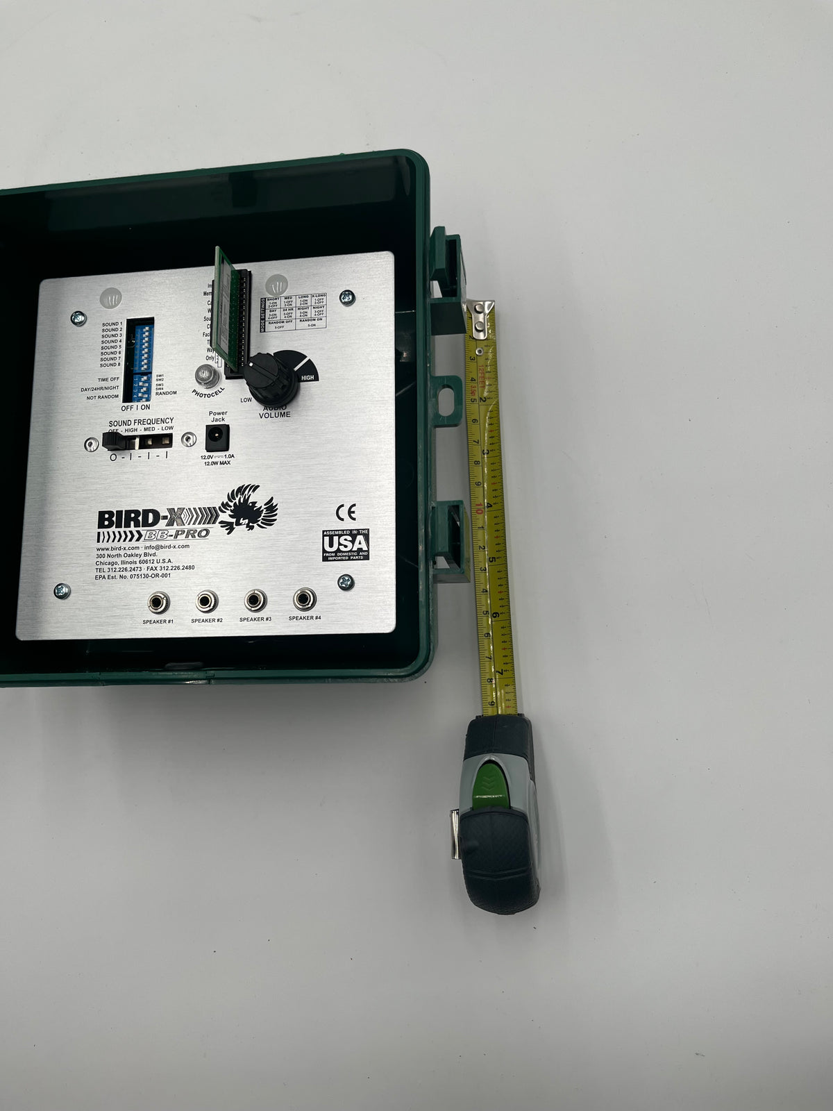 Bird-X BroadBand PRO BB-Pro Electronic Bird Control System Box + 4 Speakers