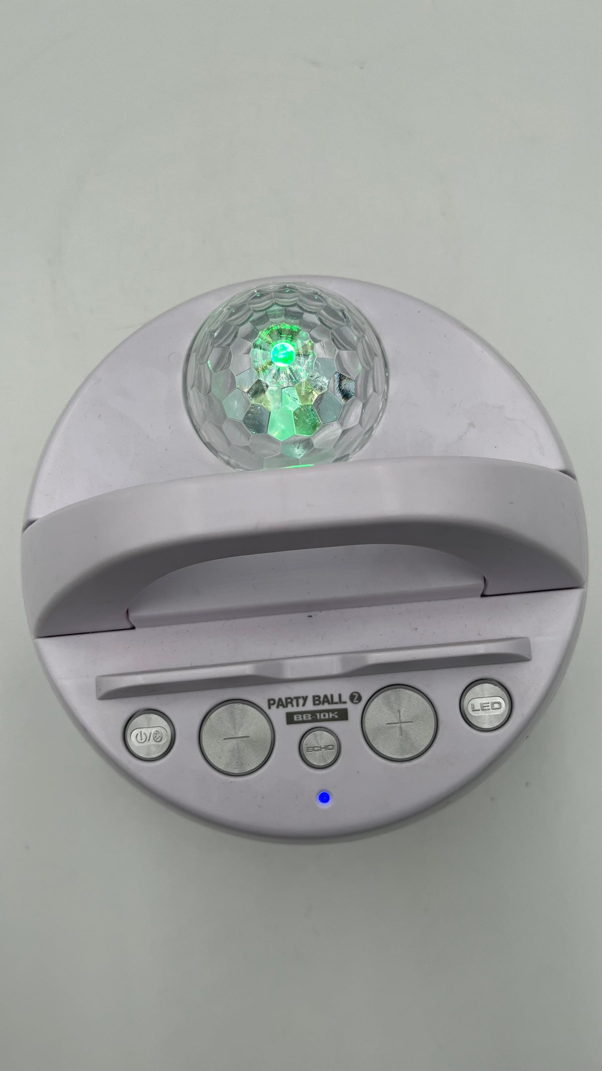 iDance Party Ball 2 BB-10K Bluetooth Karaoke Speaker Disco Light White