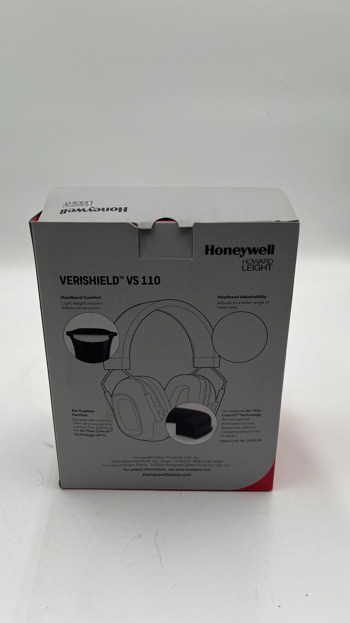 Honeywell Howard Leight VeriShield VS110 Noise Canceling Earmuffs NRR 25 Black