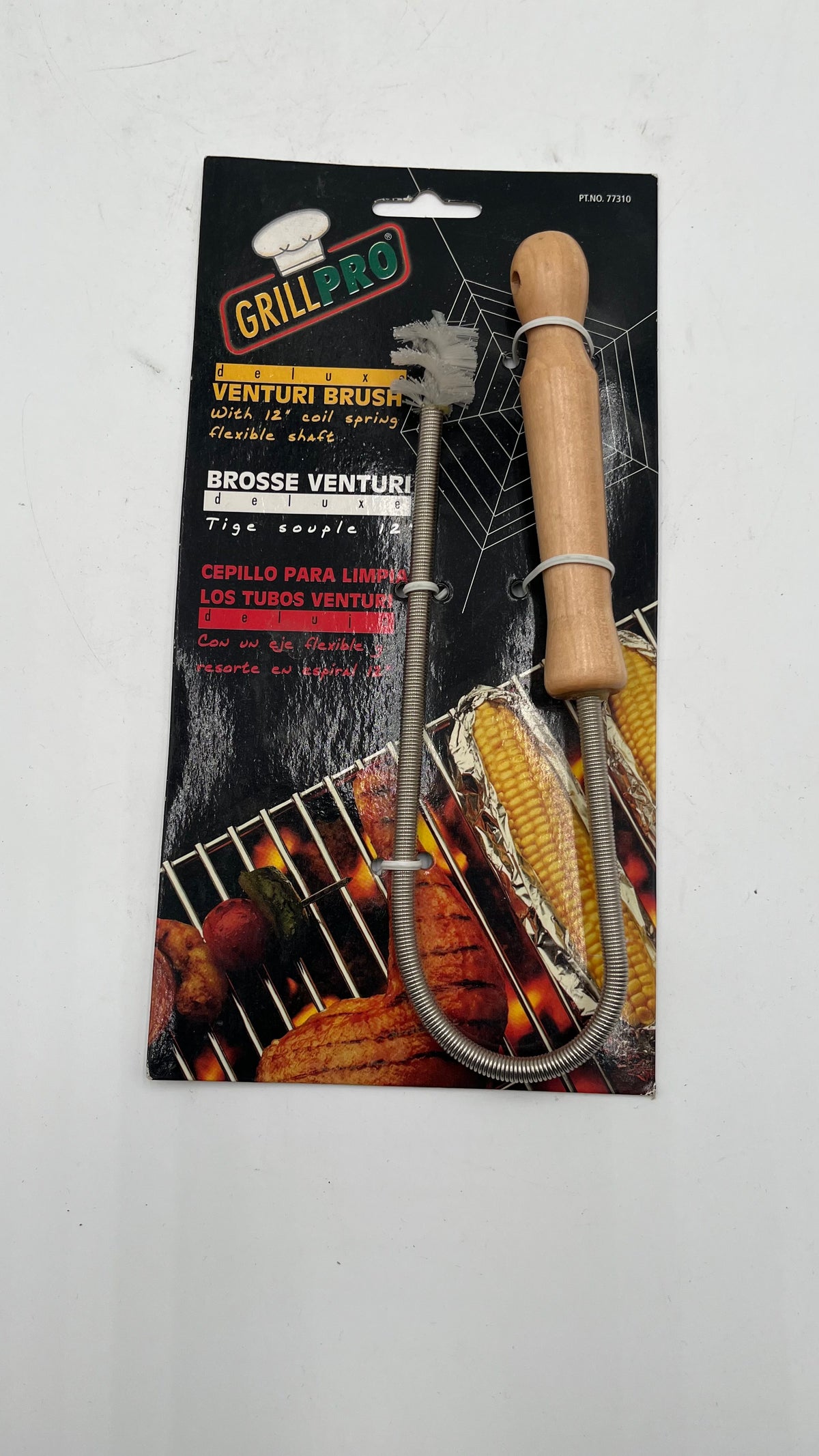GrillPro 77310 Deluxe Venturi Cleaning Brush Flexible Shaft Gas BBQ Cleaner