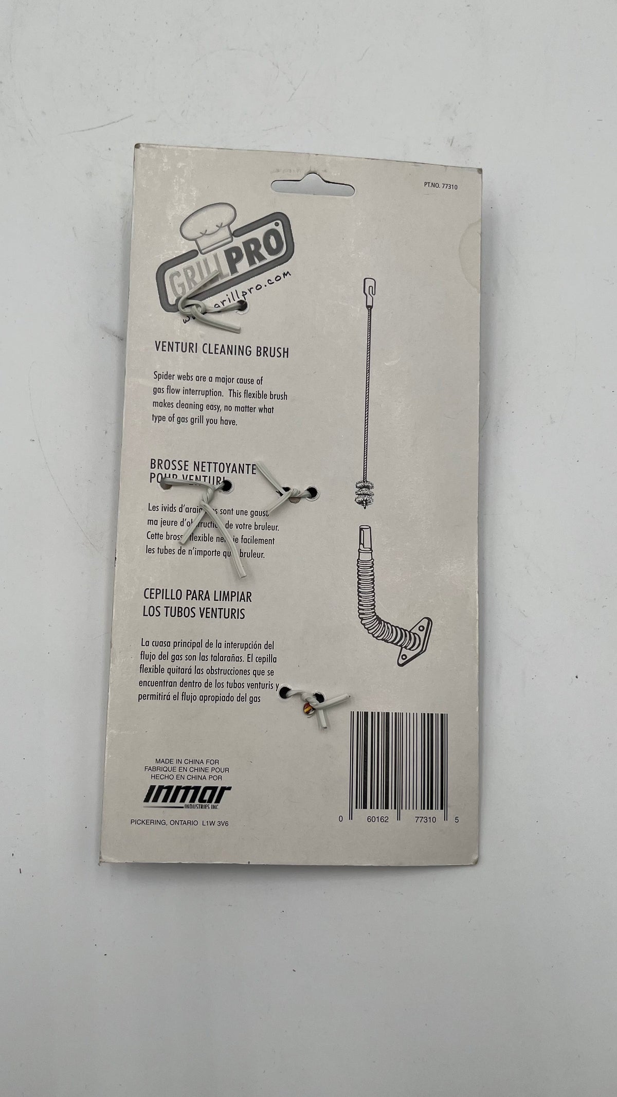 GrillPro 77310 Deluxe Venturi Cleaning Brush Flexible Shaft Gas BBQ Cleaner