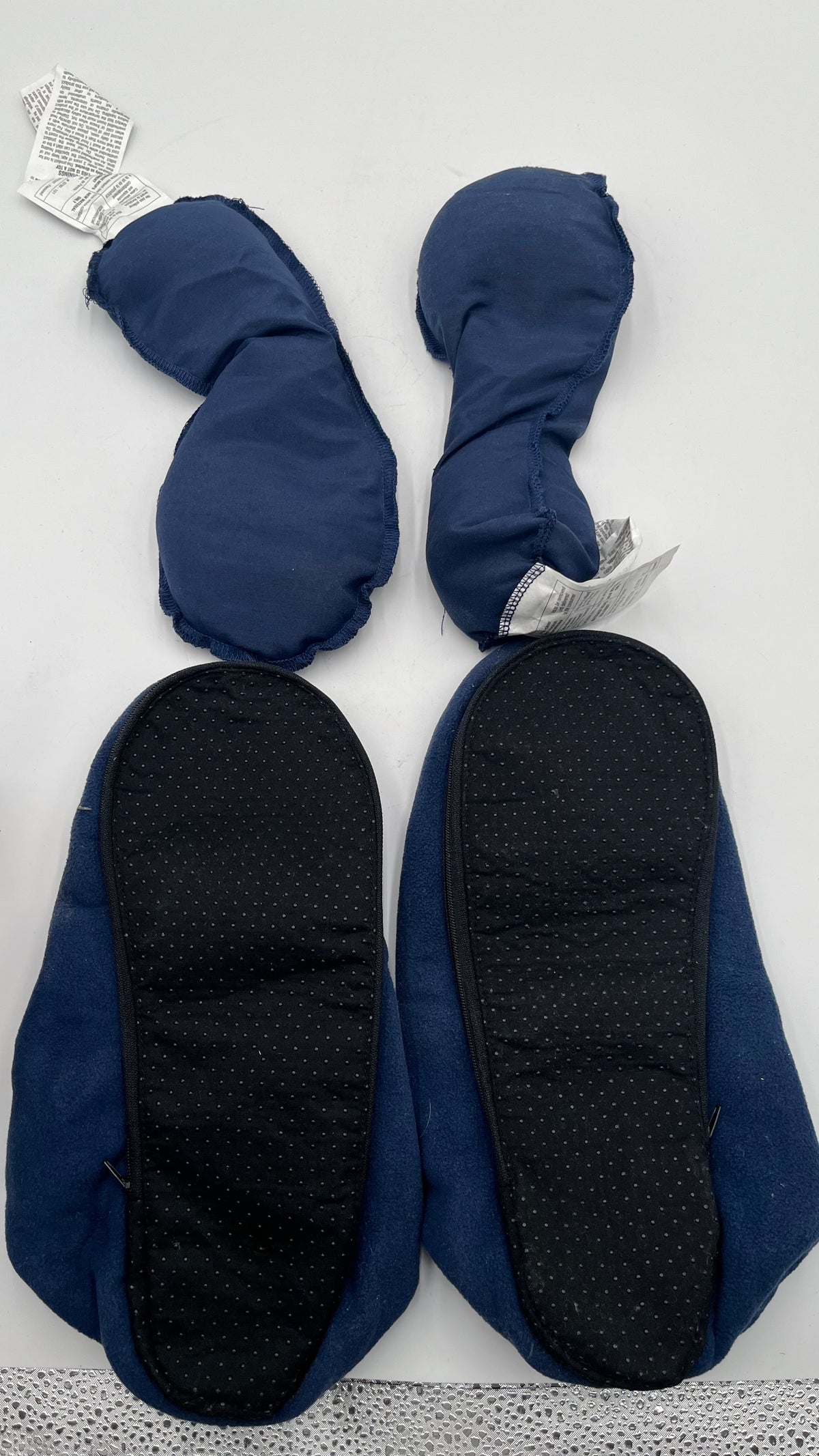 Magic Bag Heatable Slippers Blue Large Sac Magique Microwave Foot Warmers