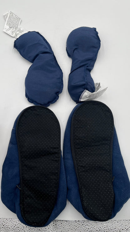 Magic Bag Heatable Slippers Blue Large Sac Magique Microwave Foot Warmers