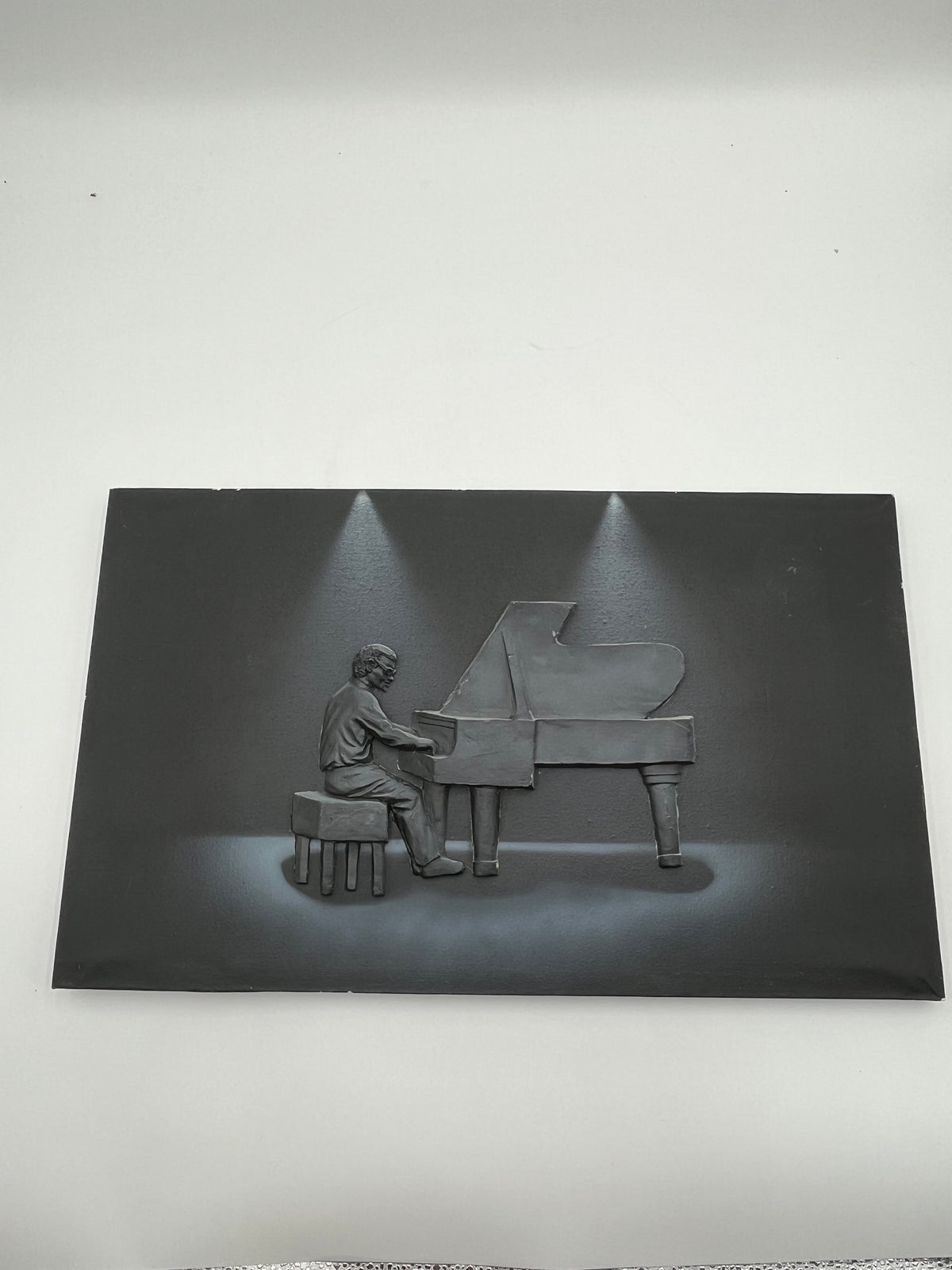 3-Piece 3D Relief Jazz Musician Wall Art Set Piano Trumpet