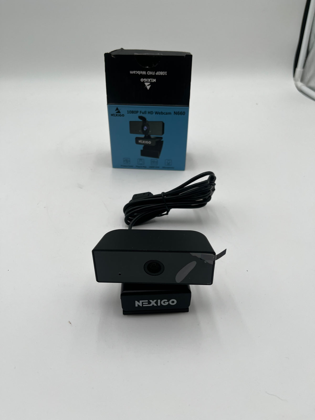 NexiGo N660 1080P Full HD Webcam with Built-in Microphone & Box