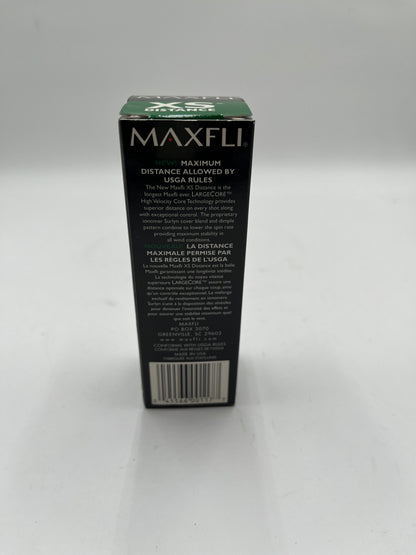 Vintage Maxfli XS Distance Golf Balls 3-Ball Sleeve New in Box