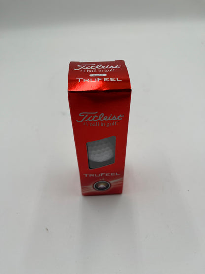 Titleist TruFeel Golf Balls 3-Ball Sleeve White New in Box