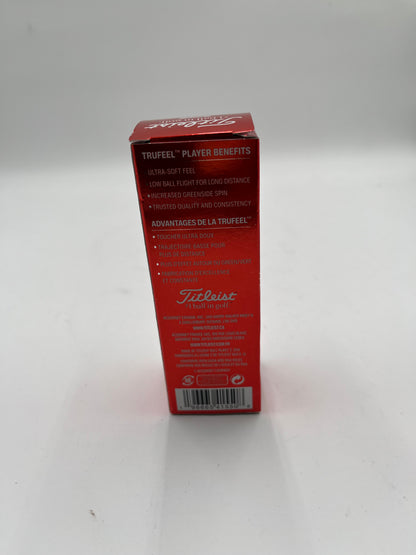 Titleist TruFeel Golf Balls 3-Ball Sleeve White New in Box