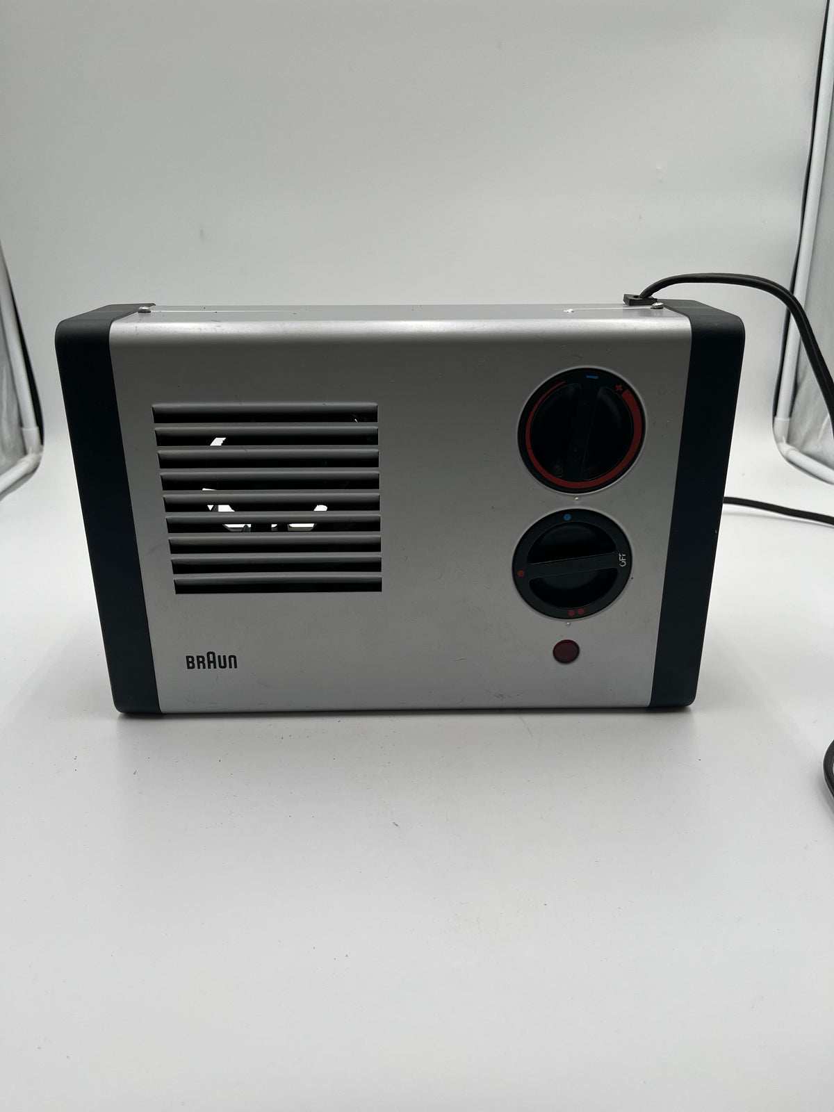 Vintage Braun Fan Heater Type H 191 L West Germany Mid Century Modern Space Age